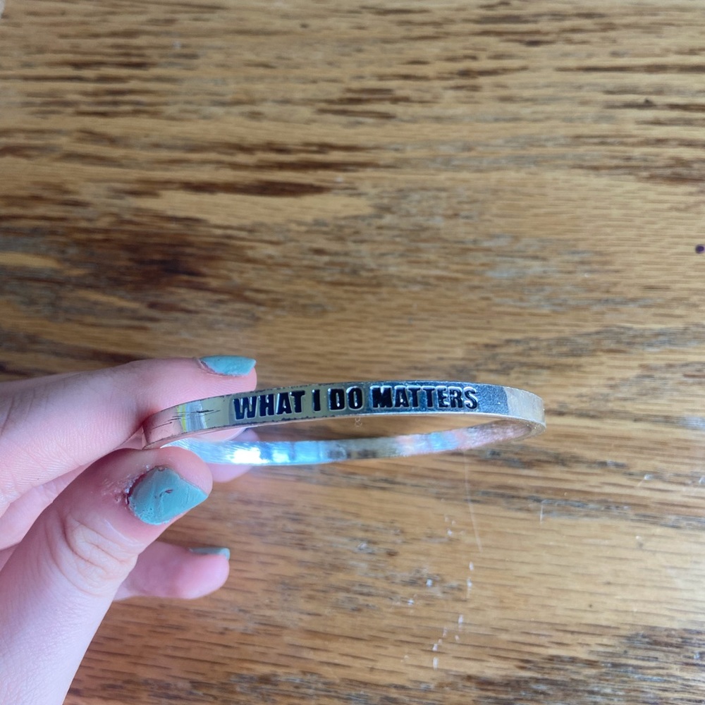 What I Do Matters Bangle Bracelet
